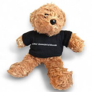 Pink Floyd Saucerful of Secrets Bear Plush Stuffed Animal in Black Shirt 2006 7"